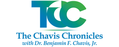 The Chavis Chronicles Logo in a blue to green gradient color scheme